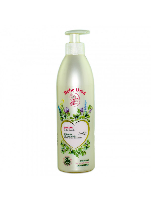 SAMPON "BEBE DRAG" CU ALOE SI SALVIE 500ml VIVA NATURA