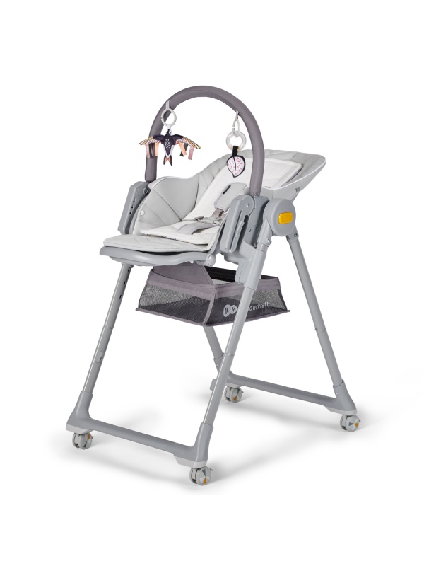 SCAUN DE MASA KINDERKRAFT LASTREE, 2 IN 1, TRANSFORMABIL, GREY