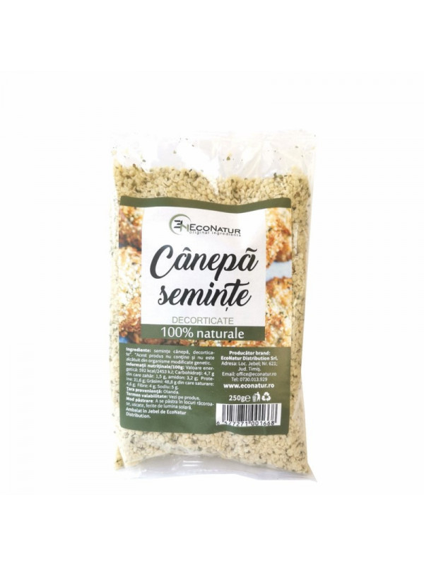 SEMINTE CANEPA DECORTICATE 250GR