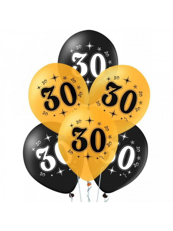 "Set 10 baloane aniversare 30 ani"
