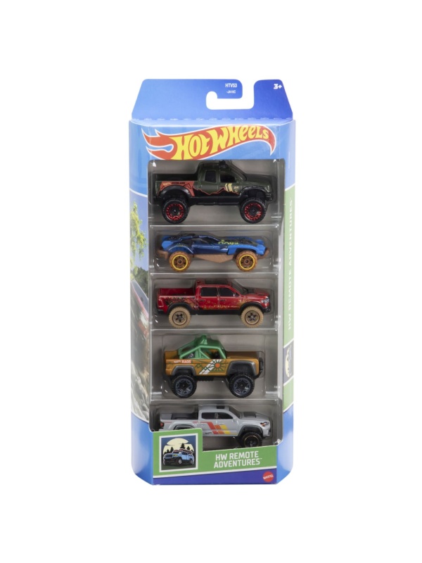 SET 5 MASINI HOT WHEELS CU DESIGN HW REMOTE ADVENTURES