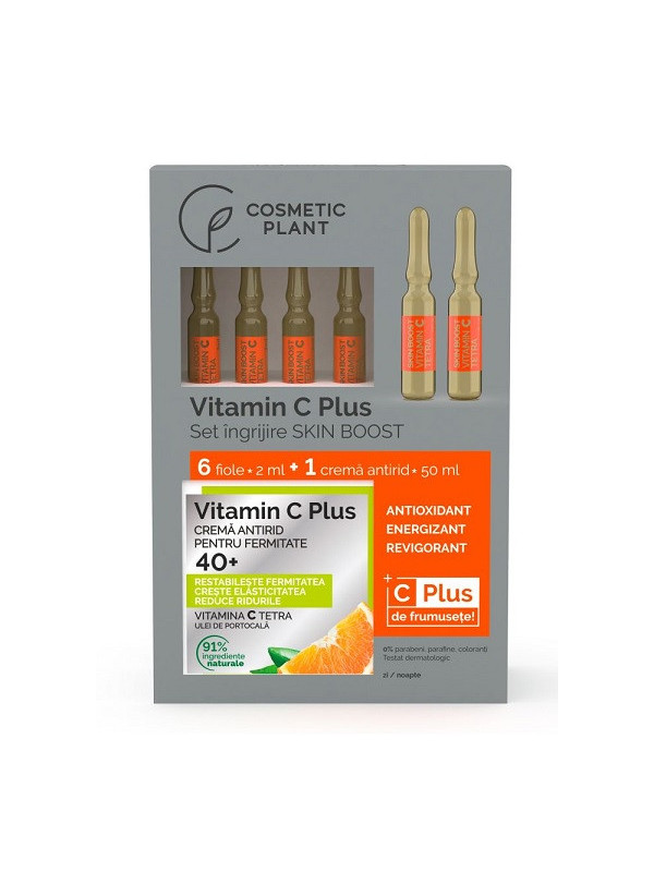 SET CADOU VIT. C PLUS "SKIN BOOST" 40+ (6fiole*2ml+1cr.antirid 50ml) COSMETIC PLANT