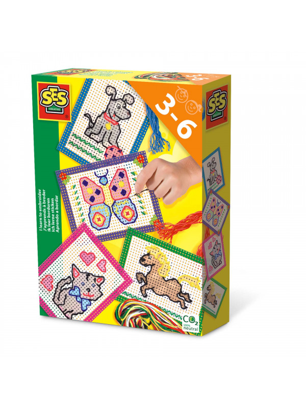 Set creativ copii - Invat broderie