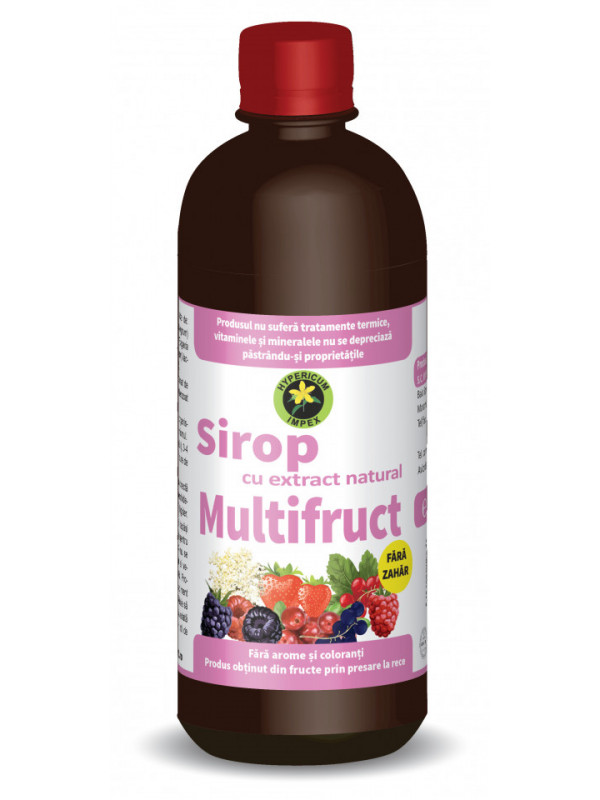Sirop multifructe hipocaloric 500ml hypericum