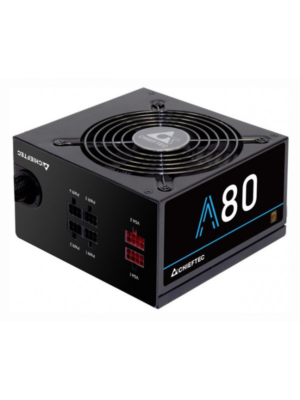 SURSA CHIEFTEC 650W (real), A-80 series, semi-modulara, fan 12cm, compatibila 80PLUS Bronze, >85% eficienta, 1x CPU 4+4, 2x PCI-E (6+2), 6x SATA "CTG-650C"