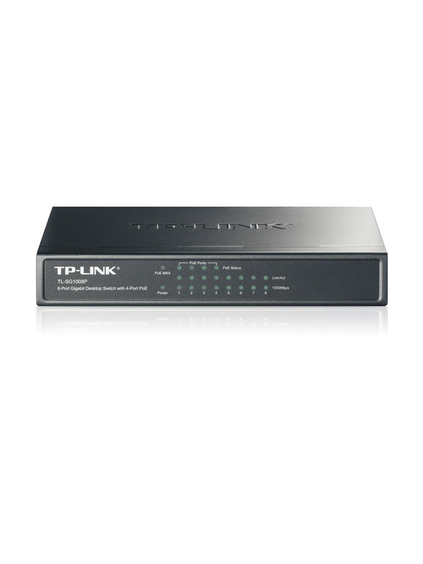 Switch TP-LINK TL-SG1008P, 8 x 10/100/1000 Mbps