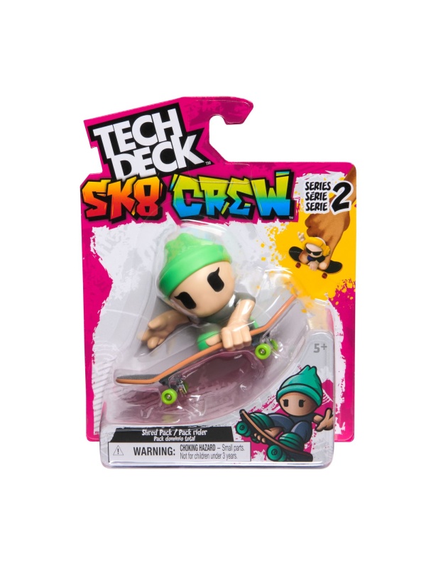 TECH DECH SK8 CREW PACHET PLACA SI FIGURINA 9.6CM SAPCA VERDE