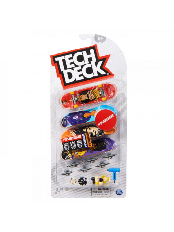 Tech deck pachet 4 piese fingerboard finesse 9.6cm