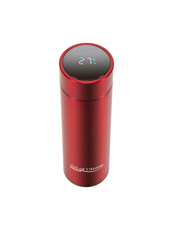 TERMOS INOX 450ML,INDICAT.LED.TEMP ROSU