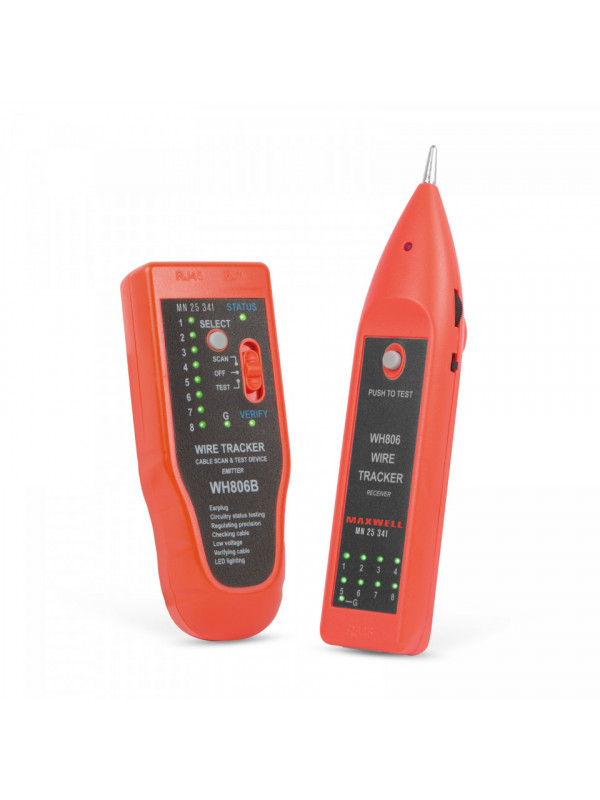 Tester pt. perechi de cabluri, cu LED - cu tester cablu RJ45