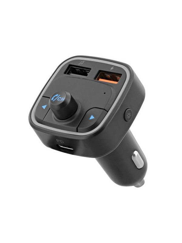 TNB Bluetooth FM transmitter + hands free kit and fast charge - Black