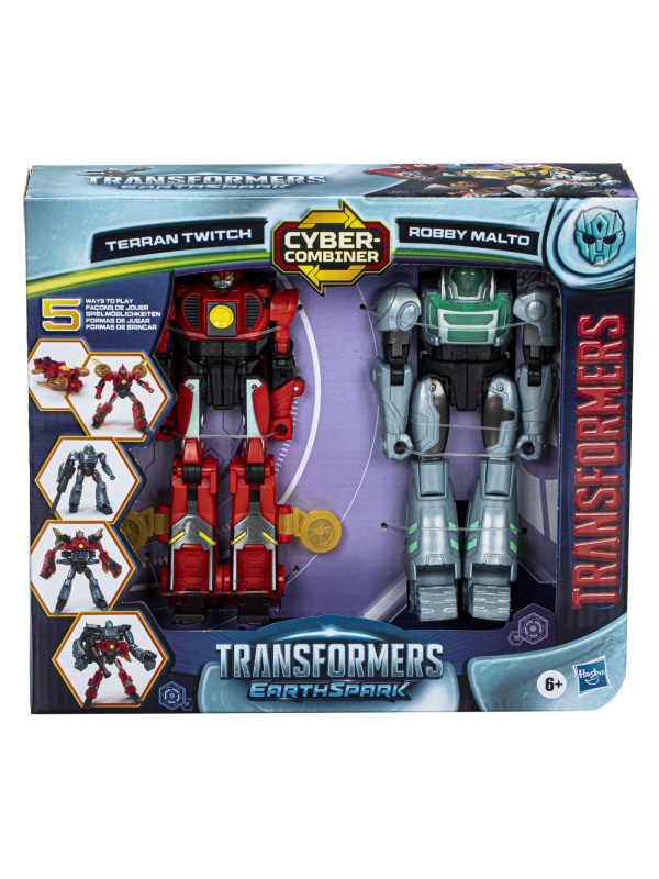 TRANSFORMERS EARTHSPARK SET 2 FIGURINE TERRAN TWITCH SI ROBBY MALTO
