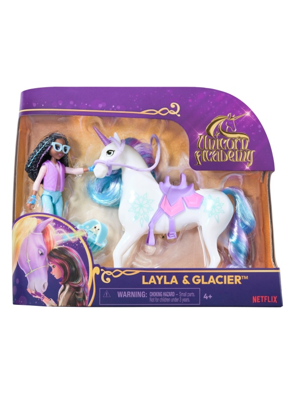UNICORN ACADEMY SET UNICORN GLACIER SI PAPUSA LAYLA