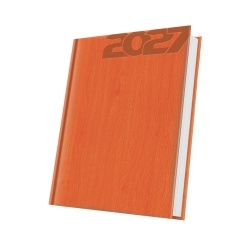 AGENDA DATATA A5 352PAG PREMIUM DELUXE VIVIONE COPERTA PIELE SINTETICA MANDARIN FOLIO ARGINTIU 2027