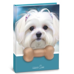 Agenda nedatata cu catei squishy pe coperta, 80 de pagini albe, 10 x 15 cm (12 buc/display) - Img 2
