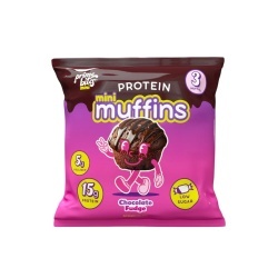 Alpha Prime Protein Mini Muffins, Briose Proteice Cu Aroma De Fudge De Ciocolata, 60 G