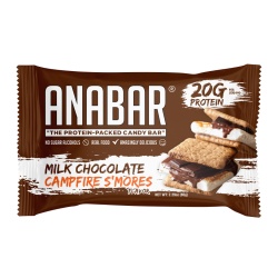 Anabar Protein Candy Bar - S'mores, Baton Proteic Cu Aroma De Ciocolata Cu Lapte Si Bezele , 65 G