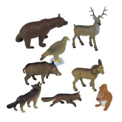 Animale din padure Miniland 8 figurine - Img 1