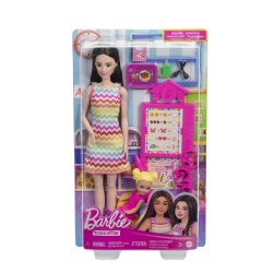 BARBIE SET DE JOACA PAPUSA BARBIE BRUNETA FACE CARIERA PROFESOARA - Img 1