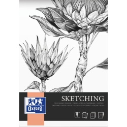 BLOC DESEN OXFORD SKETCHING A4, 50 FILE, 120 G/MP, FSCÂ® MIX70%, COLECTIA ARTISTIC