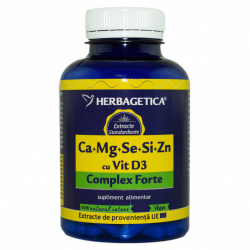Ca+mg+se+si+zn organice cu d3 120cps herbagetica