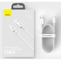 Cablu Baseus Cafule CATYS-02 1m, alb