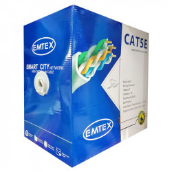 CABLU FTP CAT5E CUPRU 24AWG 0.52MM 305M EMTEX - Img 1