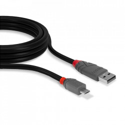 Cablu Lindy 2m USB 2.0 Type A - MicroUSB - Img 2