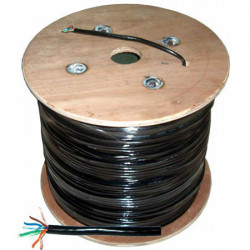 Cablu utp cat 5e cupru gel negru 305m