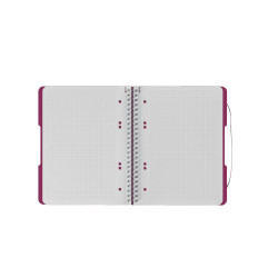 Caiet Herlitz EOTG, A5, cu elastic, 80 file, fucsia - Img 4