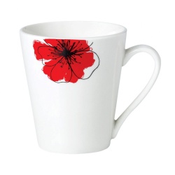 CANA PORTELAN 310 ML, RED FLOWERS - Img 2