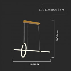 CANDELABRU LED 16W 3000K 86X100CM - NEGRU - Img 2