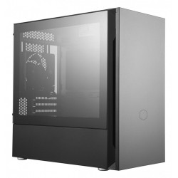 CARCASA Cooler Master, Mini Tower, mATX, "Silencio S400", fara sursa, sticla securizata, 2 x fan, USB 3.0 x 2, Jack 3.5mm x 1, card reader, mesh , "MCS-S400-KG5N-S00" - Img 1