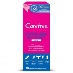 CAREFREE COTTON FRESH FLEXIFORM 18BUC