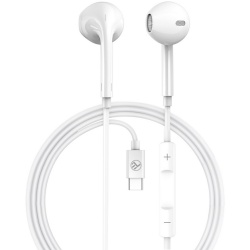 Casti cu fir Tellur Basic U In-Ear alb - Img 2