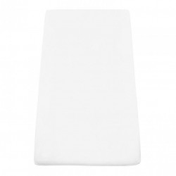 Cearceaf pat cu elastic 90x200 cm alb - Img 1