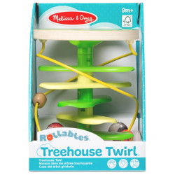 Centru de joaca pentru dezvoltarea motricitatii la bebe si toddler Casuta din copac cu rollercoaster - Img 3