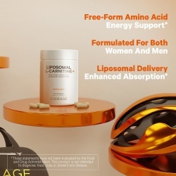 Codeage Liposomal L-carnitine+ , L-carnitina Lipozomala Pentru Energie Celulara Si Suport Metabolic, 90 Cps - Img 7