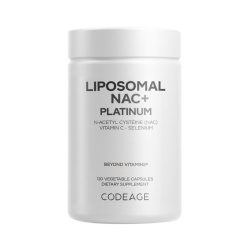 Codeage Liposomal Nac+ Platinum, Suport Avansat Pentru Detoxifiere Si Imunitate, 120 Cps