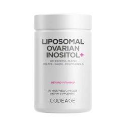 Codeage Liposomal Ovarian Inositol+, Myo-inozitol Ovarian Cu Coenzima Q10, 120 Cps