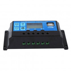 Controler/Regulator de incarcare panou solar, 12 - 24V, 30A, mini dual USB - Img 5