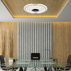 CORP ILUMINAT DECORATIV DIMABIL 95W 3000K + 6000K - NEGRU - Img 6