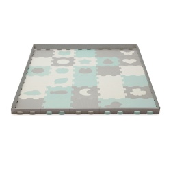 COVORAS DE JOACA KINDERKRAFT LUNO SHAPES, PUZZLE 3D, SPUMA, MINT - Img 3