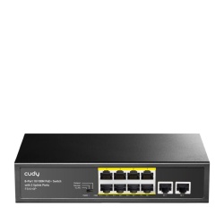 CUDY 8-Port 10/100M PoE+ Switch 2 UPLINK - Img 2