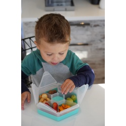 CUTIE SNACK HEXAGON SNACKLE 6 COMPARTMENTE, MELII, BLUE - Img 8