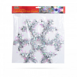 Decoratiune de Craciun - fulg de nea LED colorat - 32 cm - Img 3