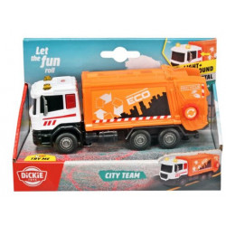 Dickie echipa de utilaje masina de gunoi 17cm