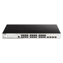DLINK SW 24P-GB 4CMB 12P-POE SMART RM