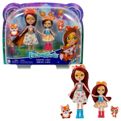 ENCHANTIMALS SET PAPUSI SURORI SI ANIMALUTELE LOR FELICITY FOX SI FLICK SI FEANA FOX SI MIXTE - Img 8