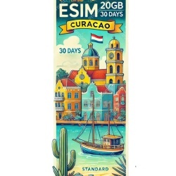 eSIM Curacao 20GB 30Days Standard